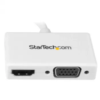 StarTech.com Travel A/V Adapter: 2-w-1 Mini DisplayPort do HDMI lub VGA - biały