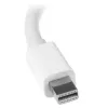 StarTech.com Travel A/V Adapter: 2-w-1 Mini DisplayPort do HDMI lub VGA - biały