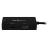 Podróżny adapter A/V StarTech.com: 3-w-1 konwerter Mini DisplayPort na VGA, DVI lub HDMI