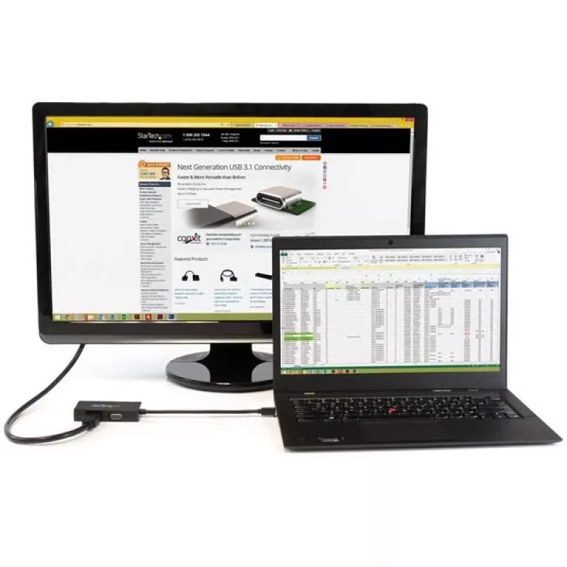 Podróżny adapter A/V StarTech.com: 3-w-1 konwerter Mini DisplayPort na VGA, DVI lub HDMI