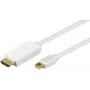 Microconnect MDPHDMI1 przejściówka wideo 1 m HDMI Typ A (Standard) Mini DisplayPort Biały