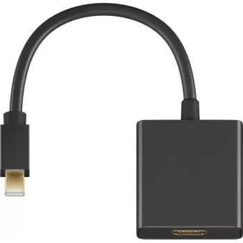 Microconnect MDPHDMIB adapter kabla wideo 0,15 m Mini DisplayPort HDMI Typ A (Standard) Czarny