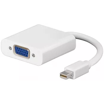 Microconnect MDPVGA adapter kabla wideo 0,15 m Mini DisplayPort VGA (D-Sub) Biały