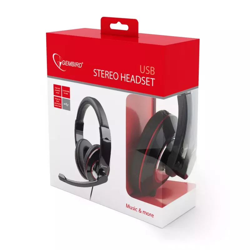 Słuchawki Gembird MHS-U-001 USB przewodowe