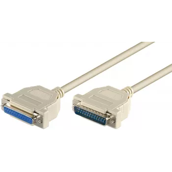 Microconnect MODGR2 kabel szeregowy Biały 2 m DB25