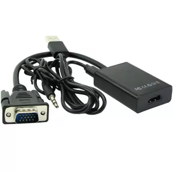Microconnect MONGGHDMI adapter kabla wideo 0.3 m HDMI Typ A (Standardowy) VGA (D-Sub) Czarny