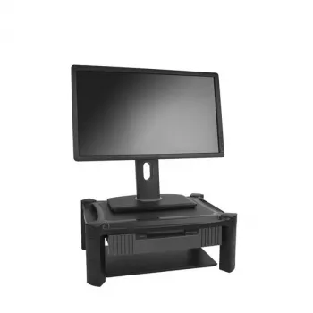 StarTech.com Podstawka pod monitor - Szuflada - Regulowana wysokość, wolnostojąca, 10 kg, 33 cm (13 cali), 81,3 cm (32 cale), Regulacja wysokości, Czarny