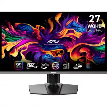 Monitor komputerowy MSI MPG 271QRX QD-OLED 67,3 cm (26,5 cala) 2560 x 1440 pikseli Wide Quad HD Czarny