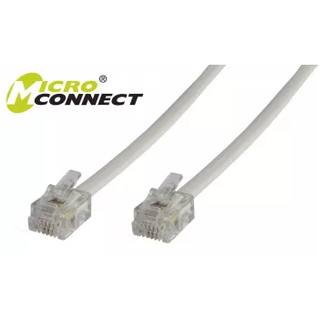 Kabel telefoniczny Microconnect MPK102 RJ12 RJ12 2 m Biały