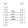 Kabel telefoniczny Microconnect MPK453S RJ11 RJ45 3 m Czarny