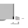 Compulocks Mac Studio Ledge Lock Adapter Keyed kabel Lock srebrny