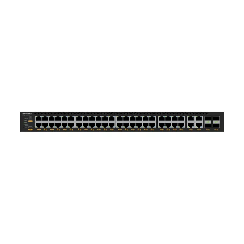 NETGEAR M4350-44M4X4V Zarządzalny L3 2.5G Ethernet (100/1000/2500) Power over Ethernet (PoE) 1U Czarny