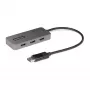 StarTech.com 3-portowy koncentrator MST - DisplayPort do 3x HDMI, trzy monitory 4K 60 Hz, adapter wideo DP 1.4 Multi-Monitor, 1 ft (30 cm) wbudowany kabel, zasilanie przez USB, tylko Windows