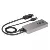 StarTech.com 3-portowy koncentrator MST - DisplayPort do 3x HDMI, trzy monitory 4K 60 Hz, adapter wideo DP 1.4 Multi-Monitor, 1 ft (30 cm) wbudowany kabel, zasilanie przez USB, tylko Windows