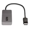 StarTech.com 3-portowy koncentrator MST - DisplayPort do 3x HDMI, trzy monitory 4K 60 Hz, adapter wideo DP 1.4 Multi-Monitor, 1 ft (30 cm) wbudowany kabel, zasilanie przez USB, tylko Windows