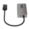 StarTech.com 3-portowy koncentrator MST - DisplayPort do 3x HDMI, trzy monitory 4K 60 Hz, adapter wideo DP 1.4 Multi-Monitor, 1 ft (30 cm) wbudowany kabel, zasilanie przez USB, tylko Windows