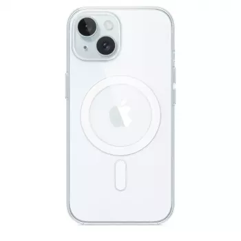 Etui ochronne do iPhone'a 15 od Apple, MagSafe, przezroczyste, poliwęglan, na ekran 6,1 cala