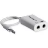 StarTech.com Biały adapter do zestawu słuchawkowego ze słuchawkami z oddzielnymi wtyczkami słuchawek/mikrofonu - 3,5 mm 4-pozycyjne na 2x 3-pozycyjne 3,5 mm M/F