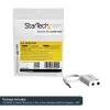 StarTech.com Biały adapter do zestawu słuchawkowego ze słuchawkami z oddzielnymi wtyczkami słuchawek/mikrofonu - 3,5 mm 4-pozycyjne na 2x 3-pozycyjne 3,5 mm M/F