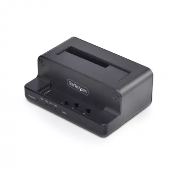 StarTech.com M.2 NVMe do SATA - Duplikator dysków 2.5/3.5 cala, dwukieszeniowy samodzielny kloner SSD/stacja dokująca, dwukierunkowy NVMe do SATA / SATA do NVMe, do 27 GB/min, TAA