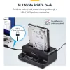 StarTech.com M.2 NVMe do SATA - Duplikator dysków 2.5/3.5 cala, dwukieszeniowy samodzielny kloner SSD/stacja dokująca, dwukierunkowy NVMe do SATA / SATA do NVMe, do 27 GB/min, TAA