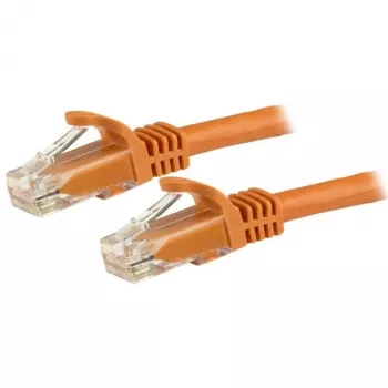 StarTech.com 15m CAT6 Ethernet kabel - pomarańczowy CAT 6 Gigabit Ethernet Wire -250MHz 100W PoE RJ45 UTP sieciowy/Patch Cord Snagless w/Strain Relief Individually Tested