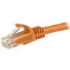 StarTech.com 15m CAT6 Ethernet kabel - pomarańczowy CAT 6 Gigabit Ethernet Wire -250MHz 100W PoE RJ45 UTP sieciowy/Patch Cord Snagless w/Strain Relief Individually Tested