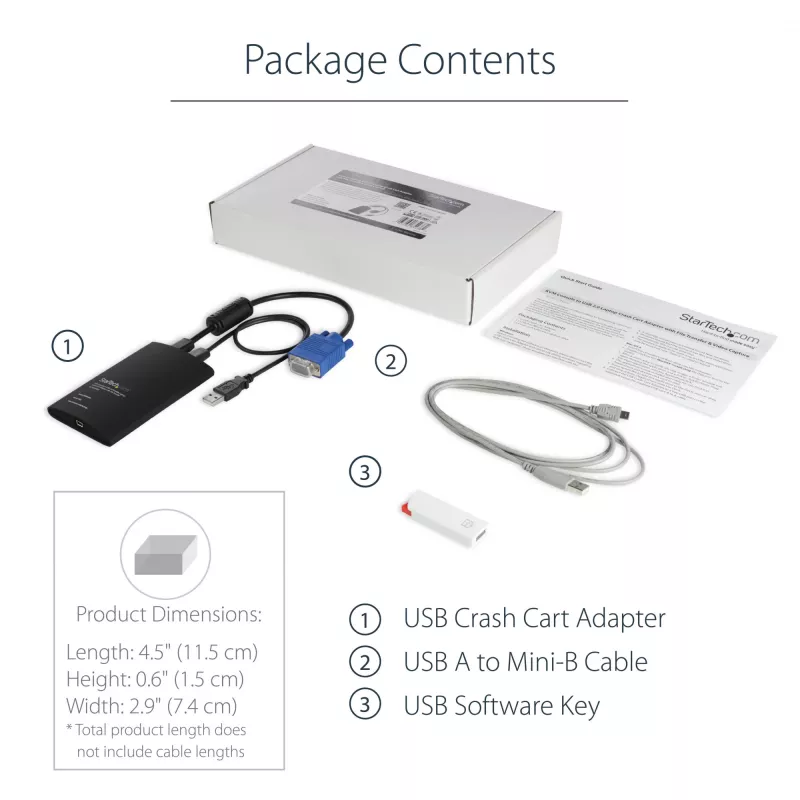 StarTech.com Adapter USB Crash Cart z funkcją przesyłania plików i przechwytywania wideo
