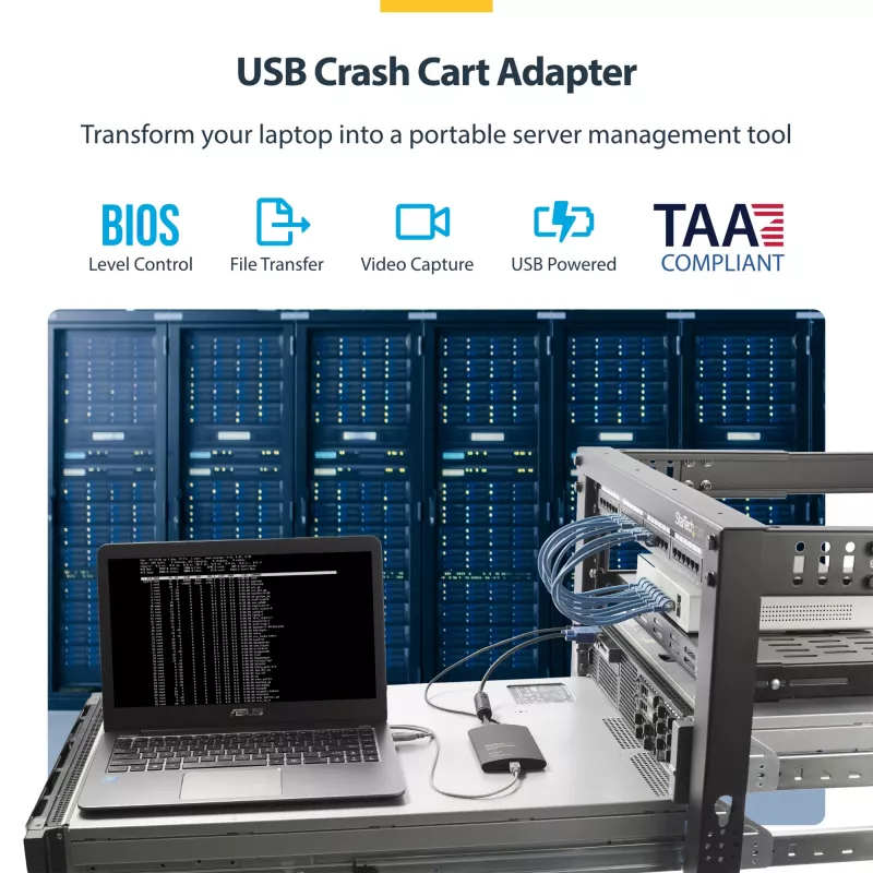 StarTech.com Adapter USB Crash Cart z funkcją przesyłania plików i przechwytywania wideo
