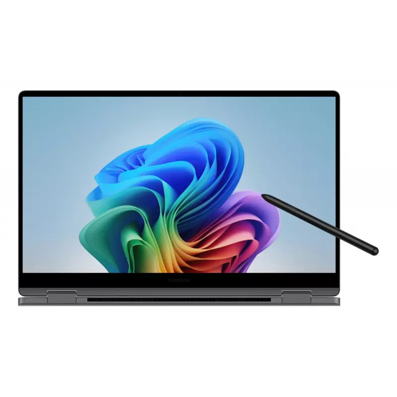 Laptop Hybrydowy (2 w 1) Samsung Galaxy Book5 360 NP754QHA-KA4DE — Intel Core Ultra 7 258V, 15,6 cala FHD Dotyk, 32 GB, 512 GB SSD, Wi‑Fi 7, Windows 11 Pro, Szary