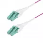 Kabel światłowodowy StarTech.com 3 m (10 stóp) LC do LC (UPC) OM4 wielomodowy, Erika Violet, 50/125 µm, 40G/100G, LOMMF/VCSEL, patchcord Uniboot, OFNR Riser
