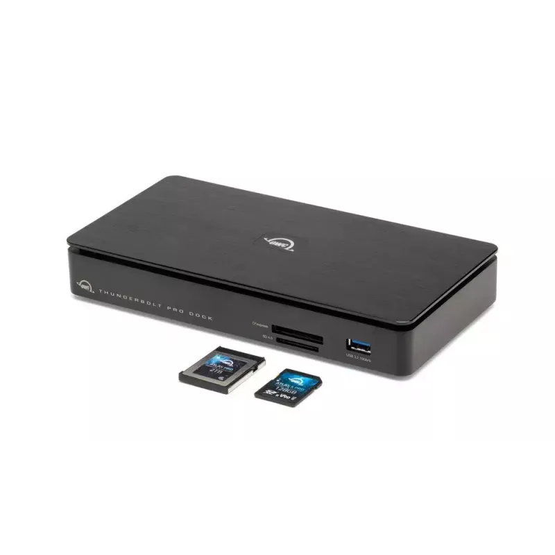 OWC Thunderbolt Pro Dock Przewodowy Thunderbolt 3 Czarny 85W Power Delivery 40 Gbit/s