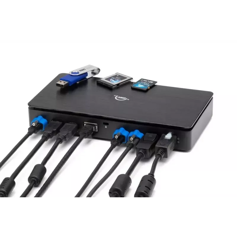 OWC Thunderbolt Pro Dock Przewodowy Thunderbolt 3 Czarny 85W Power Delivery 40 Gbit/s