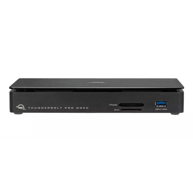 OWC Thunderbolt Pro Dock Przewodowy Thunderbolt 3 Czarny 85W Power Delivery 40 Gbit/s