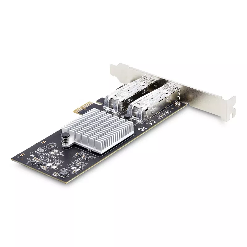 StarTech.com 2-Port GbE SFP sieciowy Card, PCIe 2.0 x1, Intel I350-AM2 2x 1GbE Controller, 1000BASE miedź/Fiber Optic, Dual-Port Gigabit Ethernet NIC, Desktop/Server Backplanes - Windows and Linux Kompatybilny