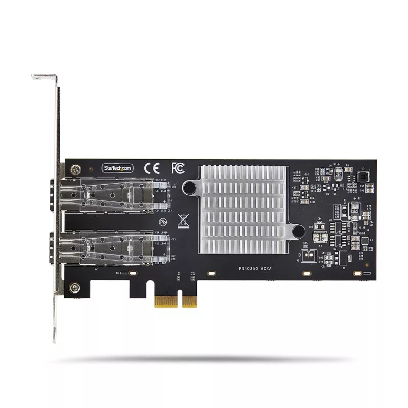StarTech.com 2-Port GbE SFP sieciowy Card, PCIe 2.0 x1, Intel I350-AM2 2x 1GbE Controller, 1000BASE miedź/Fiber Optic, Dual-Port Gigabit Ethernet NIC, Desktop/Server Backplanes - Windows and Linux Kompatybilny