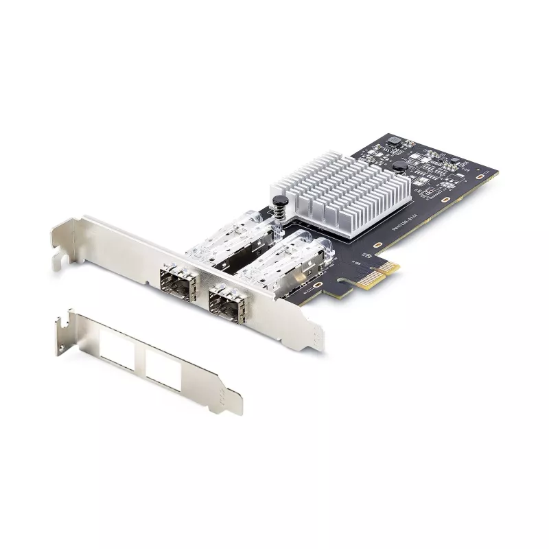 StarTech.com 2-Port GbE SFP sieciowy Card, PCIe 2.0 x1, Intel I350-AM2 2x 1GbE Controller, 1000BASE miedź/Fiber Optic, Dual-Port Gigabit Ethernet NIC, Desktop/Server Backplanes - Windows and Linux Kompatybilny