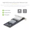 StarTech.com 4-Port GbE SFP sieciowy Card, PCIe 2.0 x2 (x4, x8, x16 Kompatybilny), Intel I350-AM4 4x 1GbE Controller, 1000BASE miedź/Fiber Optic, Desktop/Server Quad-Port Gigabit Ethernet NIC - Windows & Linux