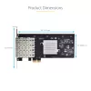 StarTech.com 4-Port GbE SFP sieciowy Card, PCIe 2.0 x2 (x4, x8, x16 Kompatybilny), Intel I350-AM4 4x 1GbE Controller, 1000BASE miedź/Fiber Optic, Desktop/Server Quad-Port Gigabit Ethernet NIC - Windows & Linux