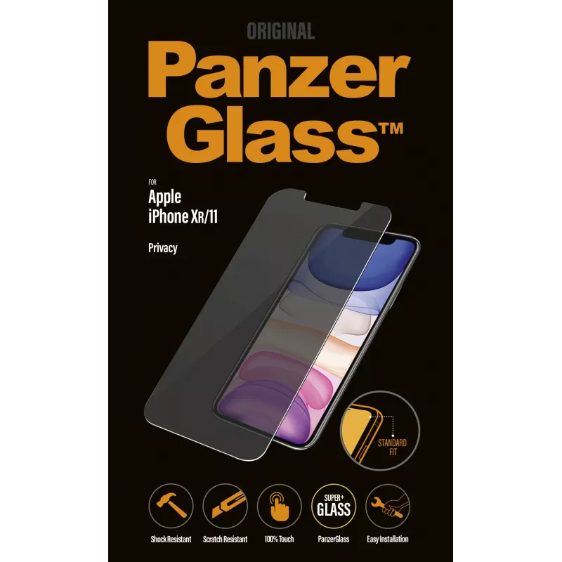 PanzerGlass ® Szkło ochronne z filtrem prywatyzującym iPhone 11 | XR | Standard Fit