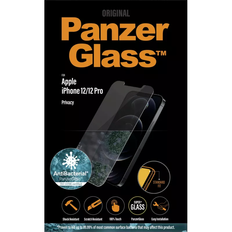 PanzerGlass ® Osłona prywatyzująca ekran iPhone 12 | 12 Pro | Standard Fit