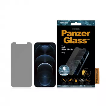 Folia ochronna PanzerGlass do Apple iPhone 12 Pro Max, szkło hartowane + PET, filtr prywatyzujący, 6,7 cala