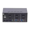 StarTech.com 2-portowy przełącznik KVM DisplayPort z obsługą dwóch monitorów, 4K 60 Hz, 2 porty koncentratora USB 5 Gb/s, 2 porty HID USB 2.0, przełączanie klawiszami skrótu i przyciskiem, zgodny z TAA – ochrona ESD poziomu 3