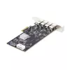 StarTech.com 4-Port USB PCIe Card, USB 3.2 5Gbps, Karta rozszerzeń PCI Express z 4 niezależnymi kontrolerami USB, 4 porty USB-A, Windows/macOS/Linux