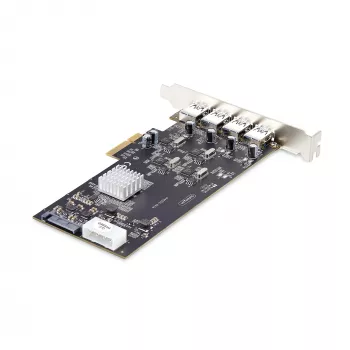 StarTech.com 4-Port USB PCIe Card, USB 3.2 5Gbps, Karta rozszerzeń PCI Express z 4 niezależnymi kontrolerami USB, 4 porty USB-A, Windows/macOS/Linux