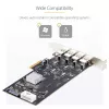 StarTech.com 4-Port USB PCIe Card, USB 3.2 5Gbps, Karta rozszerzeń PCI Express z 4 niezależnymi kontrolerami USB, 4 porty USB-A, Windows/macOS/Linux