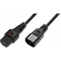 Microconnect PC1021 przewód zasilający Czarny 2 m wtyk C13 wtyk C14
