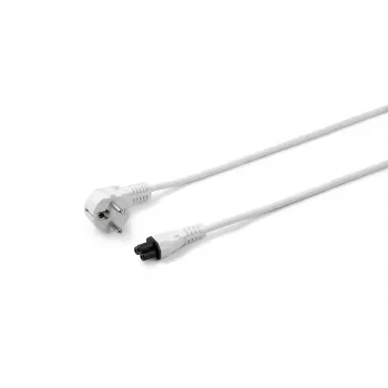 Microconnect PE010818W przewód zasilający biały 1,8 m Wtyczka typu F Złącze C5