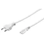 Microconnect PE030705W kabel zasilający Biały 0.5 m Wtyczka zasilająca typu C C7 coupler