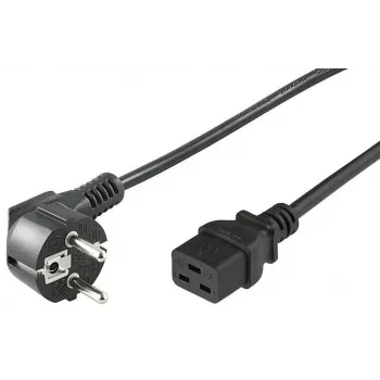 Microconnect PE07719005 kabel zasilający Czarny 0,5 m CEE7/7 wtyk C19